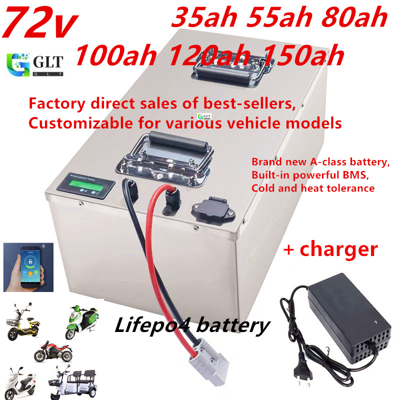 72V 30Ah Lifepo4 Battery Pack - Batterie Lithium-Ion 72V 35AH 55AH 80AH