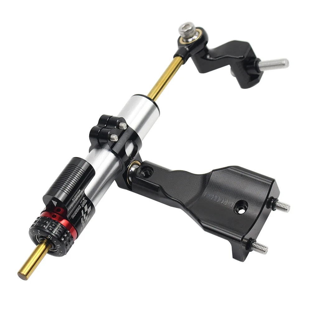 Steering Damper Stabilizer Kit Cnc - Stabilisateur de moto CNC, amortisseur de