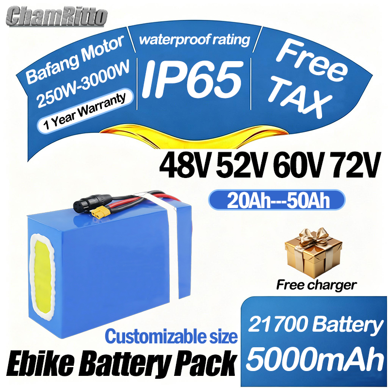 Batterie de vélo électrique 60 - 60V 30Ah 21700 Battery Pack avis et prix