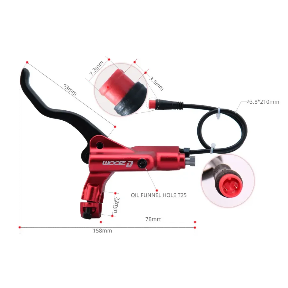 Zwing M HB-876E 4 pistons Disq - Zoom Hydraulic Brake 4 Piston E-Scooter avis et prix